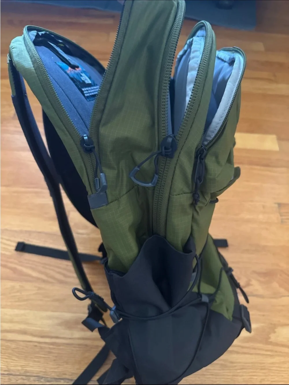 The North Face Borealis Backpack in Olive Green and Black